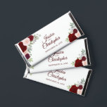 Burgundy Blush Boho Floral Wedding Thank You Hershey Bar Favors<br><div class="desc">These chocolate bars are a wonderful way to thank your wedding guests. They feature a beautiful boho chic design with hand painted watercolor roses in shades of burgundy, red, and blush pink, along with a bevy of garden greenery. The front features the names of the couple and wedding date, while...</div>