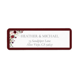 Bridal Shower Return Address Labels | Zazzle