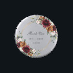 Burgundy Blush Burnt Orange Floral Wedding Favor  Candy Tin<br><div class="desc">Matching items available in store! (c) The Happy Cat Studio</div>