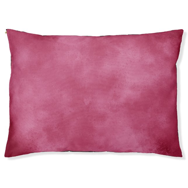 Burgundy Blush Cloud Effect  Dog Bed (Front)