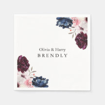 Burgundy Blush Elegant Floral Wedding