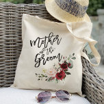 Burgundy Blush floral mother of the groom Tote Bag<br><div class="desc">burgundy blush floral mother of the groom wedding favor tote bags,  mother of the bride,  bridesmaids,  bride's mother,  groom's mother,  team bride,  wedding favors,  wedding tote bags,  wedding gift bag,  wedding party,  rustic weddings,  rustic floral,  peony,  flower,  floral, </div>