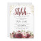 Burgundy Blush Floral Surprise Birthday Party