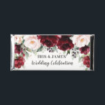Burgundy Blush Floral Wedding Bridal Baby Shower  Hershey Bar Favors<br><div class="desc">Matching items available at our Zazzle store! (c) The Happy Cat Studio</div>