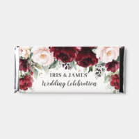 Burgundy Blush Floral Wedding Bridal Baby Shower 