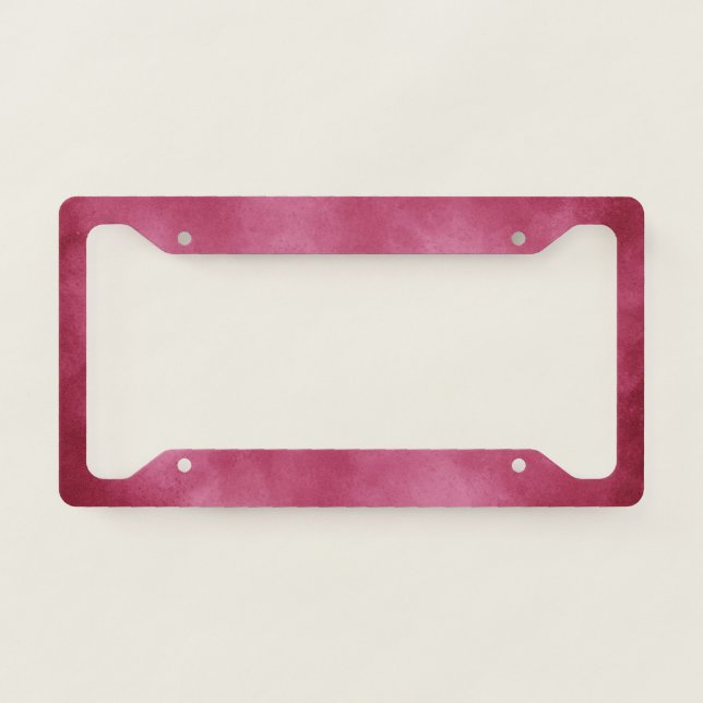Burgundy Blush  License Plate Frame (Front)