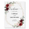 Burgundy Blush Modern Geometric Wedding Welcome Fo