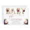 Burgundy blush navy blue floral Girl baby shower