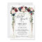 Burgundy Blush Navy Floral Arch Bridal Shower