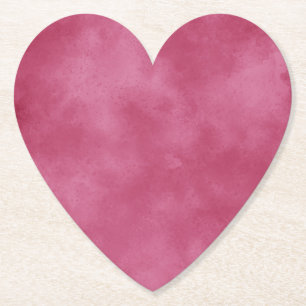 Burgundy Blush Paper Coaster