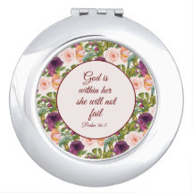 Burgundy Blush Pink Bible Verse God Within Her