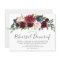 Burgundy Blush Wedding Rehearsal Dinner Invitation