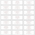 Burgundy Boho Wedding Guest Address Labels<br><div class="desc">These Burgundy Boho wedding guest address labels are great for a simple and bohemian wedding.</div>