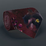 Burgundy Bordeaux Elegant Wedding Neck Tie<br><div class="desc">An elegant deep burgundy bordeau red wedding neck tie featuring watercolor painted burgundy and dark bordeaux florals and greenery against a deep burgundy watercolor wash background. This is a burgundy only color wedding neck tie.</div>