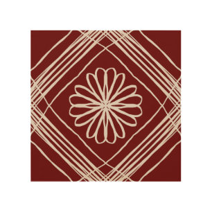 Burgundy Botanical Line Art