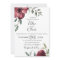Burgundy Botanical Wedding Invitation