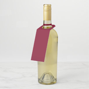 Burgundy Bottle Hanger Tag
