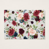 Burgundy Bouquet Baby Shower | Guessing Game (Back)