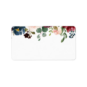 Burgundy Bouquet   Blank Label