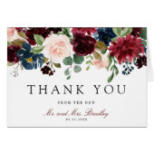 Burgundy Bouquet | Thank You (Front Horizontal)