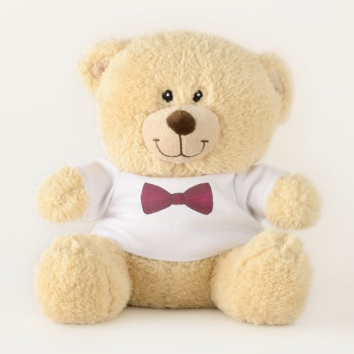 Burgundy Bow Tie Bowtie Formal Groom Prom Menswear Teddy Bear
