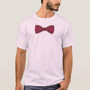 Burgundy Bow Tie Prom Wedding Formal Bowtie Tee