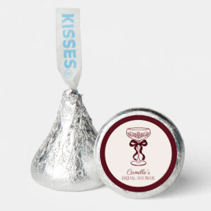 Burgundy Bows and Bubbly Bridal Shower Hershey®'s Kisses®