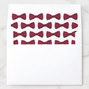 Burgundy Bowtie Wedding Prom Formalwear Fashion Envelope Liner