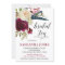 Burgundy Bridal Shower Tea Marsala Floral Wine Red