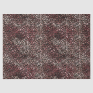 Burgundy Brown Leopard Print Tissue Paper