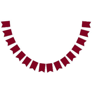 Burgundy Bunting Flags