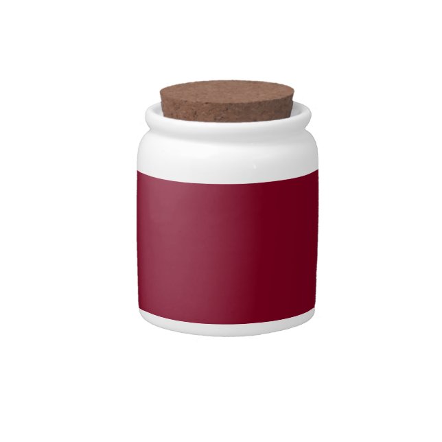 Burgundy Candy Jar (Front)