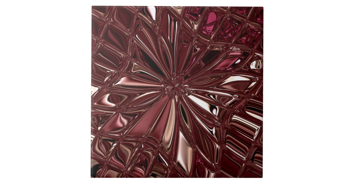 Burgundy Ceramic Tile Zazzle