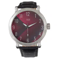 Burgundy discount mens watch