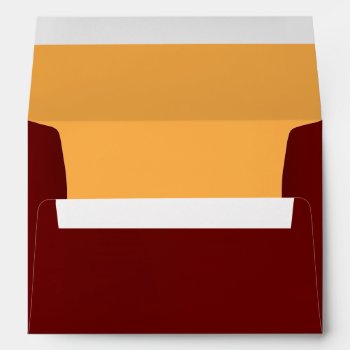 Burgundy Christmas Holiday Greeting Card Envelope by thechristmascardshop at Zazzle