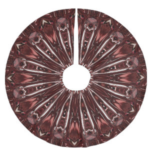 Burgundy Christmas Tree Skirt