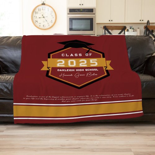 Burgundy | Class of 2025 Graduation Keepsake