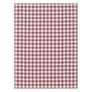 Burgundy Classic Checkered Gingham Tablecloth