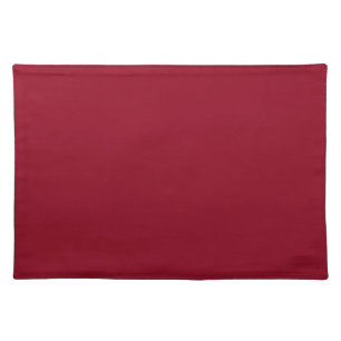 Burgundy cloth placemat