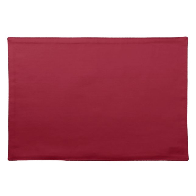 Burgundy   cloth placemat (Front)
