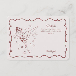 Burgundy Cocktail and Cowgirl Rodeo Details Insert