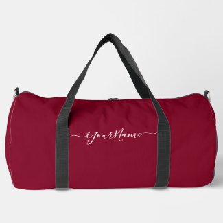 burgundy color-elegant script 