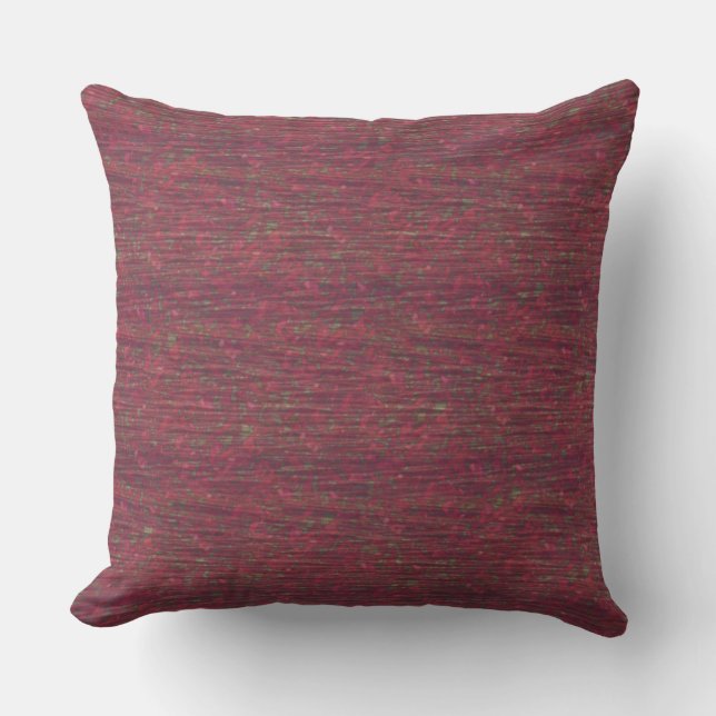 Burgundy Color Flecked Outdoor Pillow 20" x 20" (Front)