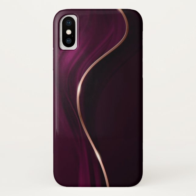 Burgundy color I phone case (Back)