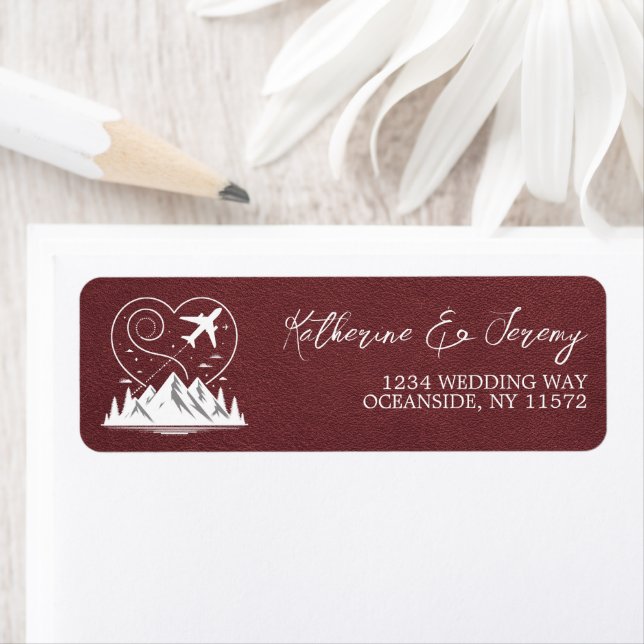 Burgundy Colorado Passport Label (Insitu)