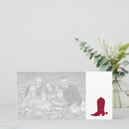 Burgundy Cowboy Boot (Standing Front)