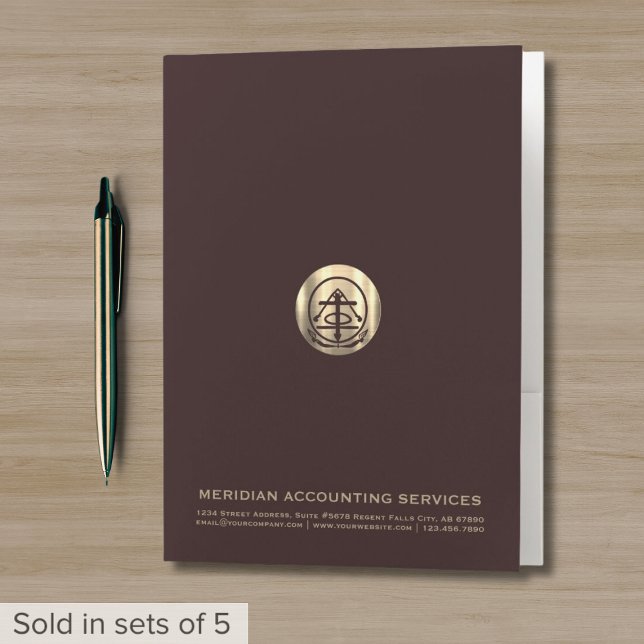 Burgundy CPA Document Folder (Creator Uploaded)