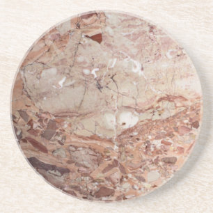 Burgundy Crimson Stoney Pebble Marble finish Sandstone Coaster