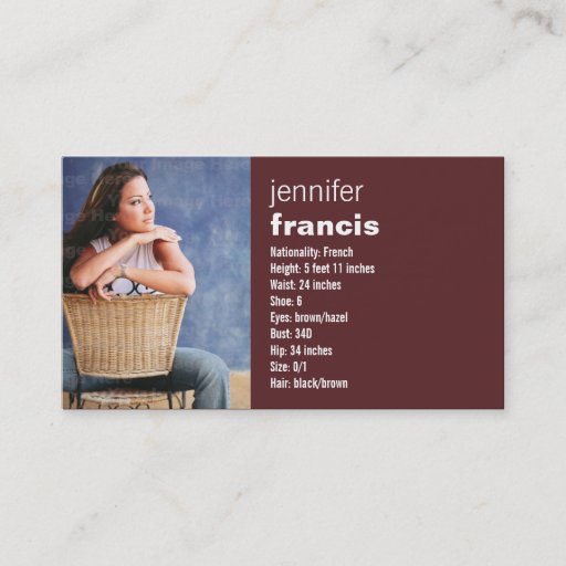 Customizable Burgundy Crossing Mini Comp Card Business Card