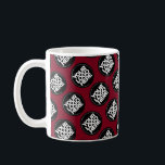 Burgundy Custom logo business pattern employee Coffee Mug<br><div class="desc">Easily personalize this simple burgundy dark cherry wine red Custom business pattern employee Coffee Mug adding your company logo, photo or any image. Upload a custom background image or choose any background solid color. Create your own standard branded mugs with your corporate custom logo. A basic, professional custom logo mug...</div>